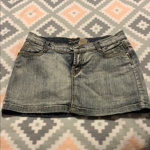 Mini Jean Skirt